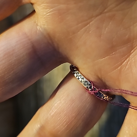 New Pink Peruvian opal snake 🐍 ring Sterling Silver size 7.5 - Picture 5 of 8